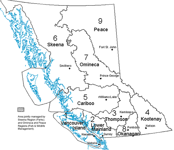 MOE Regions Map
